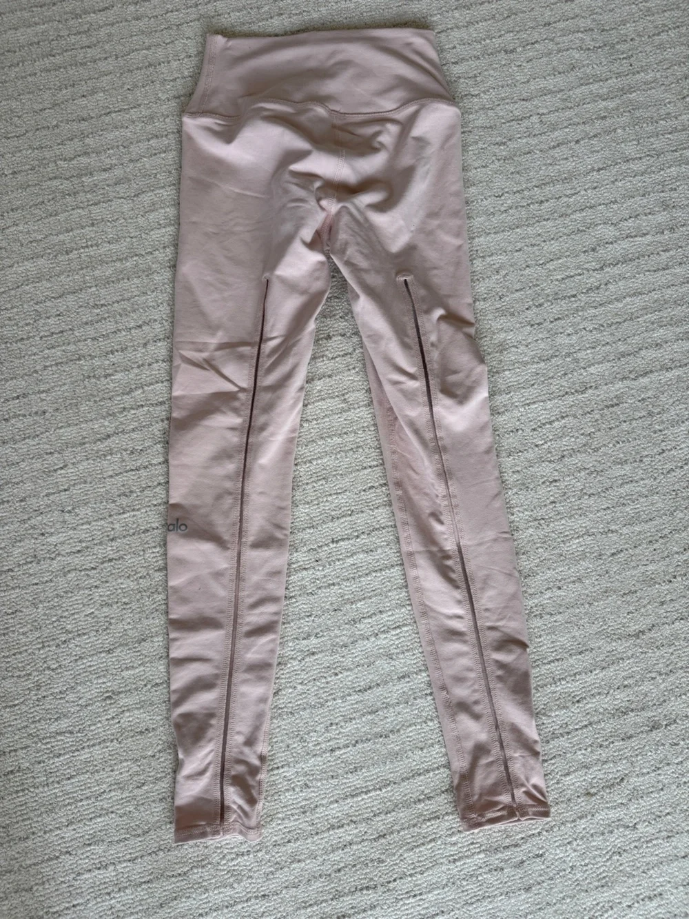 ALO Yoga Woman Blush Pink High-Waist Leggings